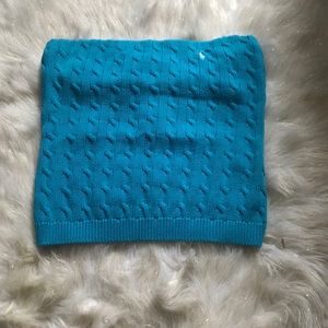 Ralph Lauren blue cable knit tube top XL